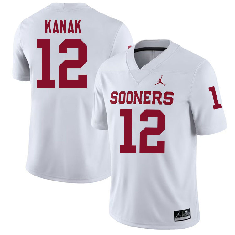 Jaren Kanak Oklahoma Sooners Jersey,Oklahoma Sooners Football Uniforms,Jersey-White